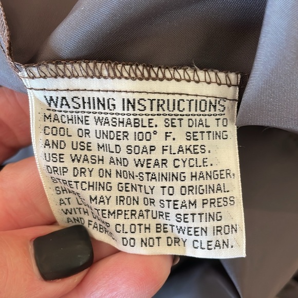 Vintage 70s Obermeyer Japan Khaki Gray Pullover Wind Shirt Size Large - Picture 9 of 9